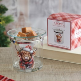 Festive Highland Cow Melter 10cm Festive Highland Cow Melter 10cm