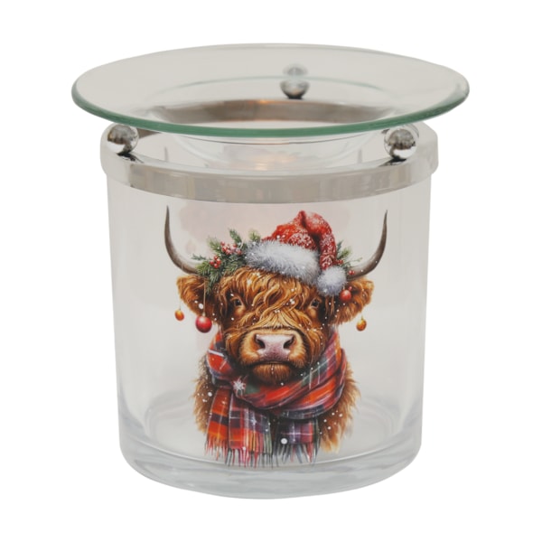 Festive Highland Cow Melter 10cm