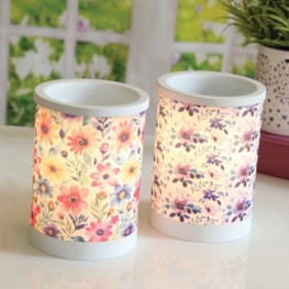 Electric Melter Lilac Floral 15cm Electric Melter Lilac Floral 15cm