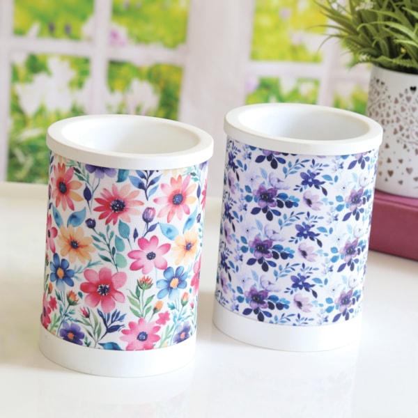 Electric Melter Lilac Floral 15cm