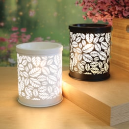 Electric Melter Leaves Black 13cm