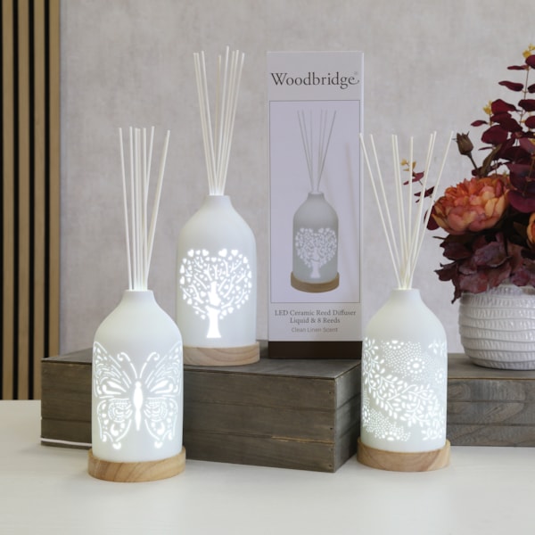 LED Ceramic Reed Diffuser Butterfly 19cm LED Ceramic Reed Diffuser Butterfly 19cm