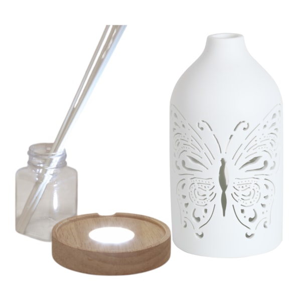 LED Ceramic Reed Diffuser Butterfly 19cm