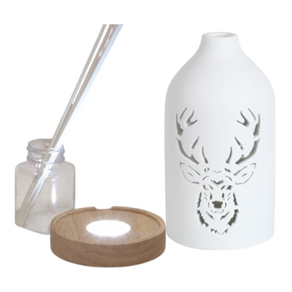 LED Ceramic Reed Diffuser Stag 19cm