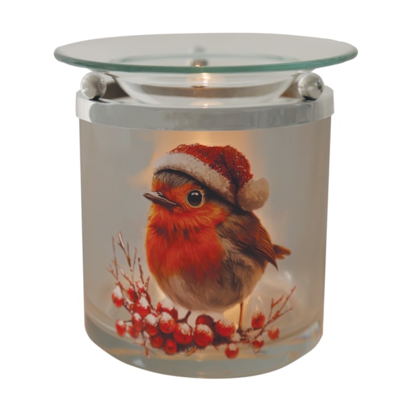 Tealight Wax Melter Festive Robin 10cm Tealight Wax Melter Festive Robin 10cm
