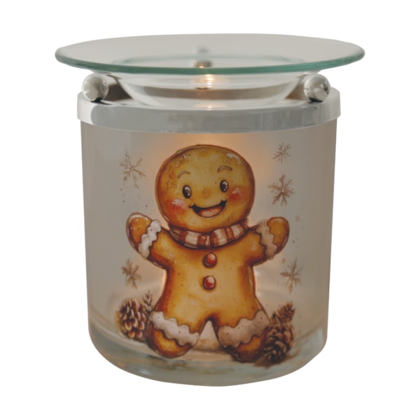 Tealight Wax Melter Gingerbread Man 10cm