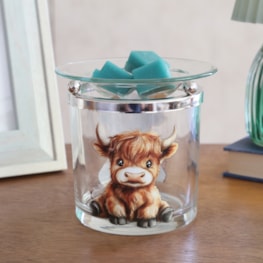 Tealight Wax Melter Highland Calf 10cm