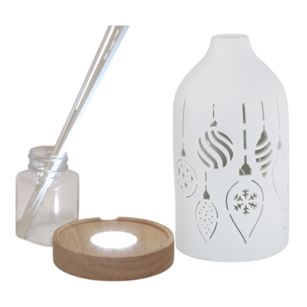 LED Ceramic Diffuser Baubles 19cm