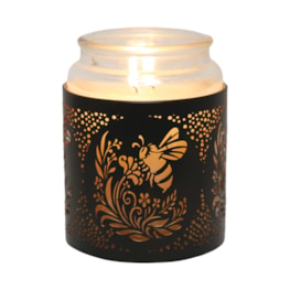 Tealight Wax Melter and Candle Holder - Black & Gold Bee 10.5cm Tealight Wax Melter and Candle Holder - Black & Gold Bee 10.5cm