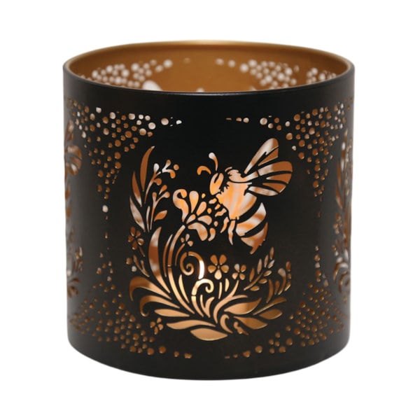 Tealight Wax Melter and Candle Holder - Black & Gold Bee 10.5cm Tealight Wax Melter and Candle Holder - Black & Gold Bee 10.5cm