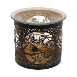 Tealight Wax Melter and Candle Holder - Black & Gold Bird 10.5cm Tealight Wax Melter and Candle Holder - Black & Gold Bird 10.5cm