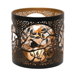 Tealight Wax Melter and Candle Holder - Black & Gold Bird 10.5cm Tealight Wax Melter and Candle Holder - Black & Gold Bird 10.5cm