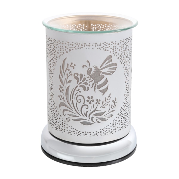 Electric Wax Melter Touch - White Silhouette Bee 17cm Electric Wax Melter Touch - White Silhouette Bee 17cm
