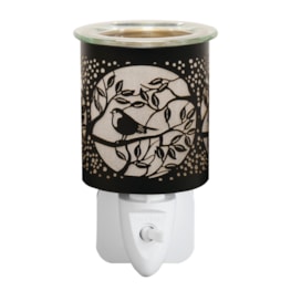 Wax Melter Plug In - Black & Gold Silhouette Bird 13cm