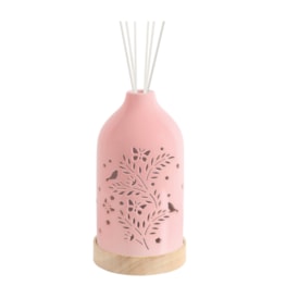 LED Ceramic Diffuser Bird Pink 19cm