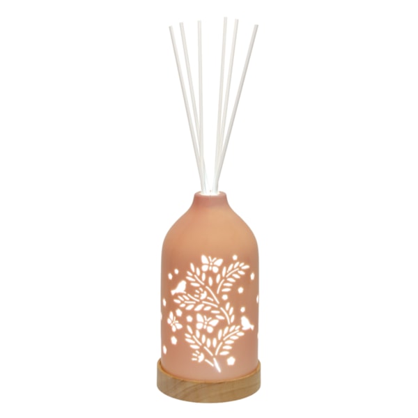 LED Ceramic Diffuser Bird Pink 19cm