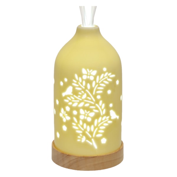LED Ceramic Diffuser Bird Yellow 19cm