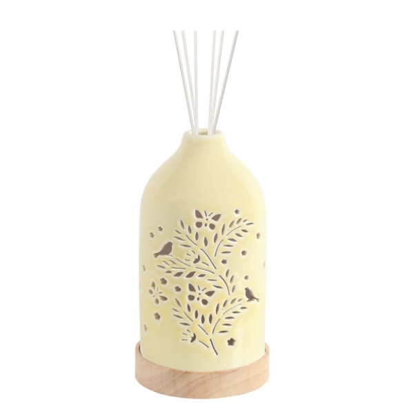 LED Ceramic Diffuser Bird Yellow 19cm