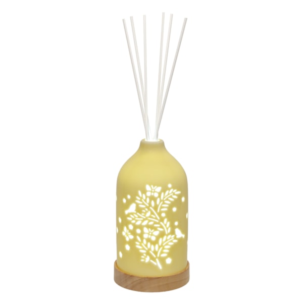 LED Ceramic Diffuser Bird Yellow 19cm