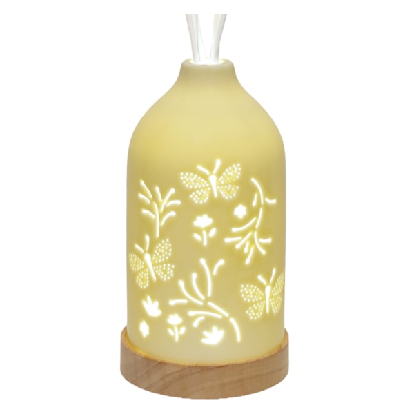 LED Ceramic Diffuser Butterfly Yellow 19cm LED Ceramic Diffuser Butterfly Yellow 19cm