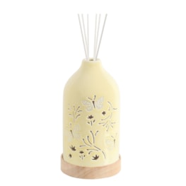 LED Ceramic Diffuser Butterfly Yellow 19cm
