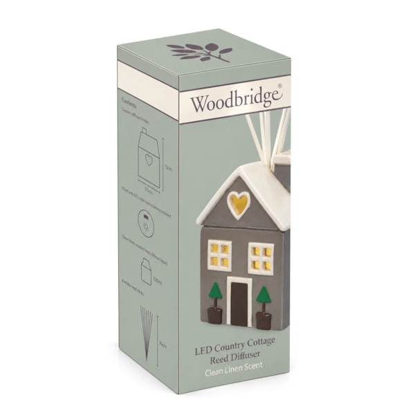 LED Grey Country Cottage Reed Diffuser LED Grey Country Cottage Reed Diffuser