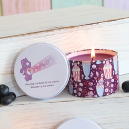 Care Bears Blueberry Ice Cream Tin Candle Care Bears Blueberry Ice Cream Tin Candle