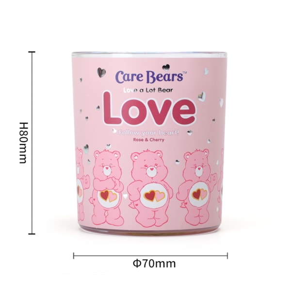 Care Bears Rose & Cherry Glass Candle Care Bears Rose & Cherry Glass Candle