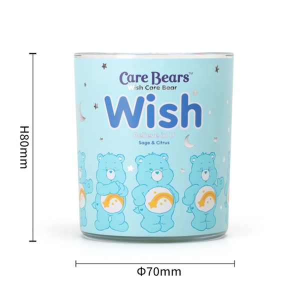 Care Bears Sage & Citrus Glass Candle