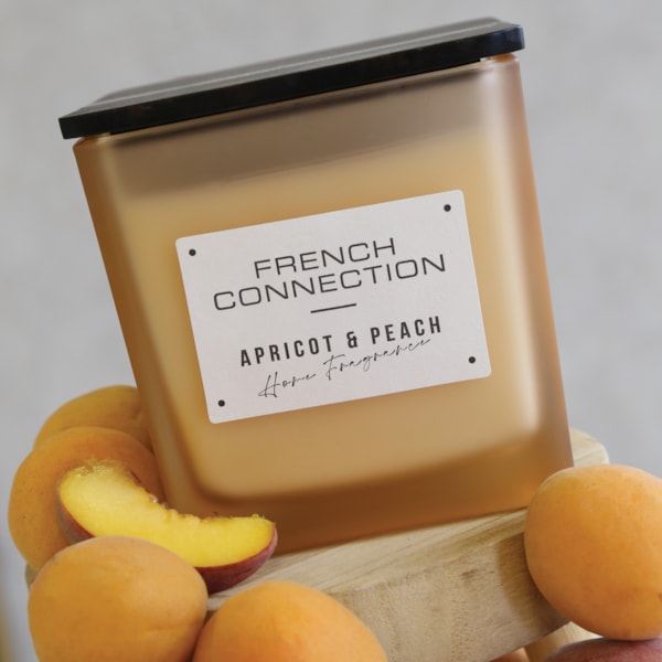 Apricot & Peach Candle by French Connection 800g