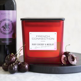 Ruby Cherry & Merlot Candle by French Connection 800g