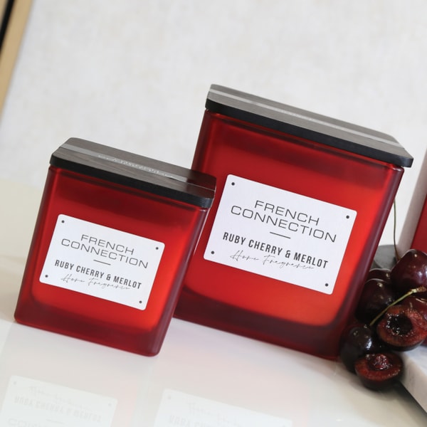 Ruby Cherry & Merlot Candle by French Connection 220g Ruby Cherry & Merlot Candle by French Connection 220g