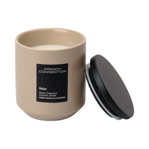 Warm Vanilla and Cashmere Candle by French Connection 238g Warm Vanilla and Cashmere Candle by French Connection 238g