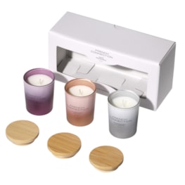 Metallic Collection Trio of Candles Set by French Connection 3 x 47g Metallic Collection Trio of Candles Set by French Connection 3 x 47g