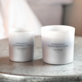 Shimmering Lavender Candle by French Connection 331g Shimmering Lavender Candle by French Connection 331g