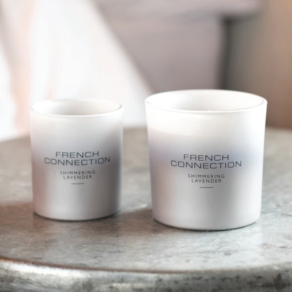 Shimmering Lavender Candle by French Connection 331g Shimmering Lavender Candle by French Connection 331g