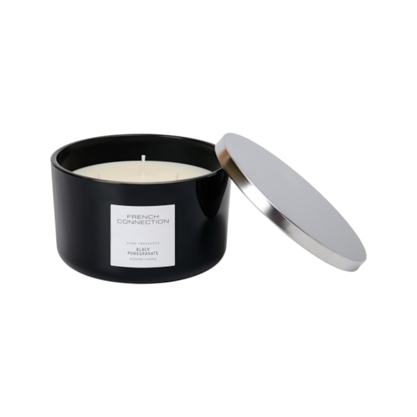 Black Pomegrante Candle by French Connection 431G Black Pomegrante Candle by French Connection 431G