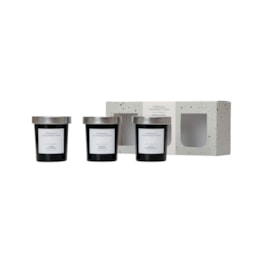 Black Collection Trio of Candle Set by French Connection 3x64g