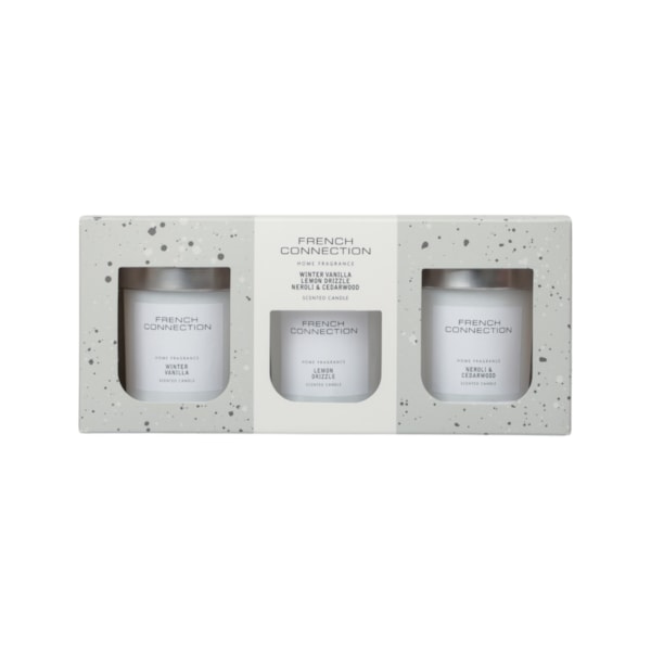 White Collection Trio Candle Set by French Connection 3x54g White Collection Trio Candle Set by French Connection 3x54g