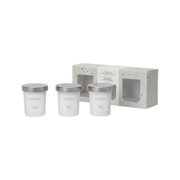 White Collection Trio Candle Set by French Connection 3x54g