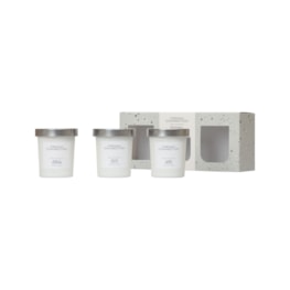 White Collection Trio Candle Set by French Connection 3x54g White Collection Trio Candle Set by French Connection 3x54g