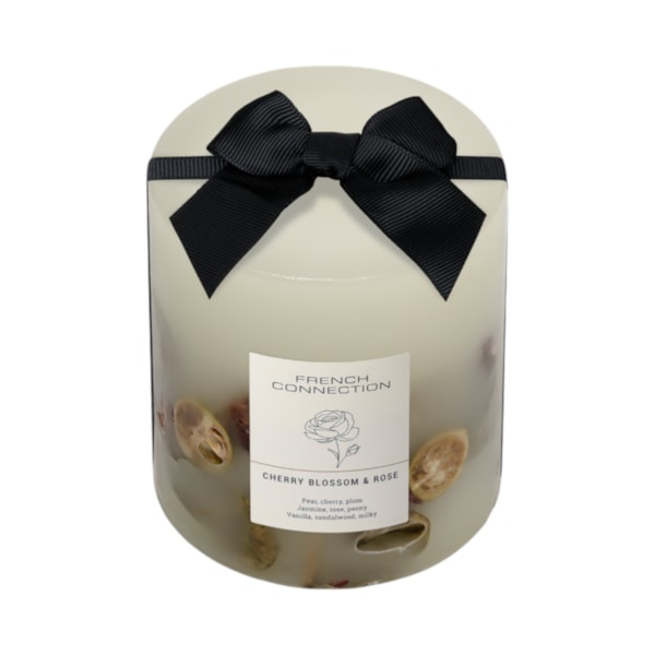 Cherry Blossom & Rose Candle by French Connection 660g Cherry Blossom & Rose Candle by French Connection 660g