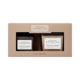 Praline Cream Candle & Diffuser Gift Set by French Connection 100ml/220g Praline Cream Candle & Diffuser Gift Set by French Connection 100ml/220g