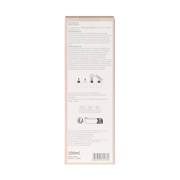 French Vanilla Reed Diffuser by French Connection 100ml French Vanilla Reed Diffuser by French Connection 100ml