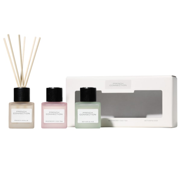 Square Range Reed Diffusers Set by French Connection 3 X 50ml Square Range Reed Diffusers Set by French Connection 3 X 50ml