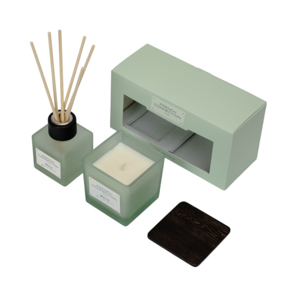 Mango Mojito Candle & Diffuser Gift Set by French Connection 100ml/220g Mango Mojito Candle & Diffuser Gift Set by French Connection 100ml/220g