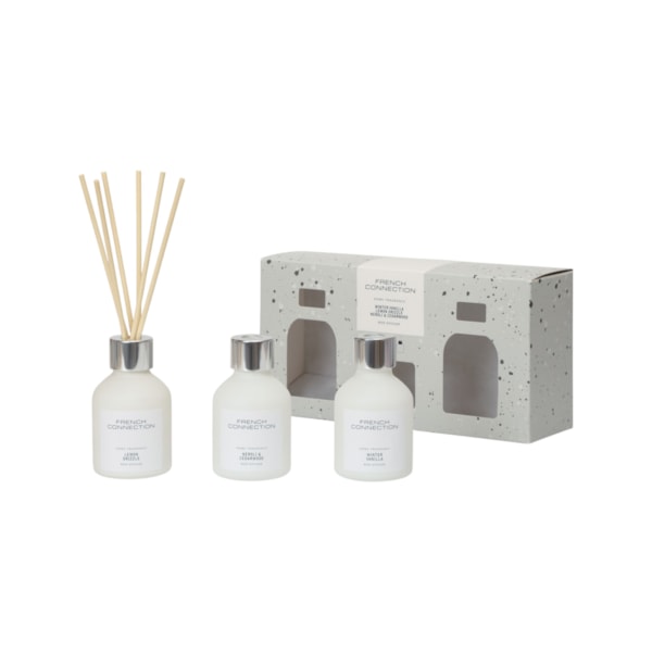 White Collection Trio of Reed Diffusers Set by French Connection 3 x 50ml