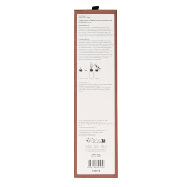 Sandalwood & Cedar Reed Diffuser by French Connection 180ml Sandalwood & Cedar Reed Diffuser by French Connection 180ml