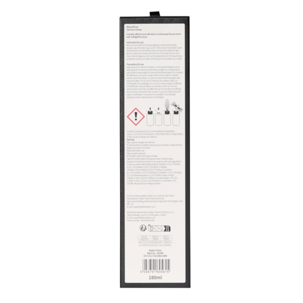 Dark Rum Rose Reed Diffuser by French Connection 180ml