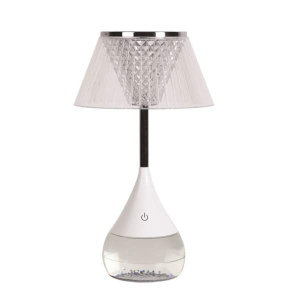 Lined Shade LED Colour Changing Glitter Lamp 15 x 28cm Lined Shade LED Colour Changing Glitter Lamp 15 x 28cm